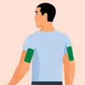 Pose du Dexcom G7 sur le haut du bras